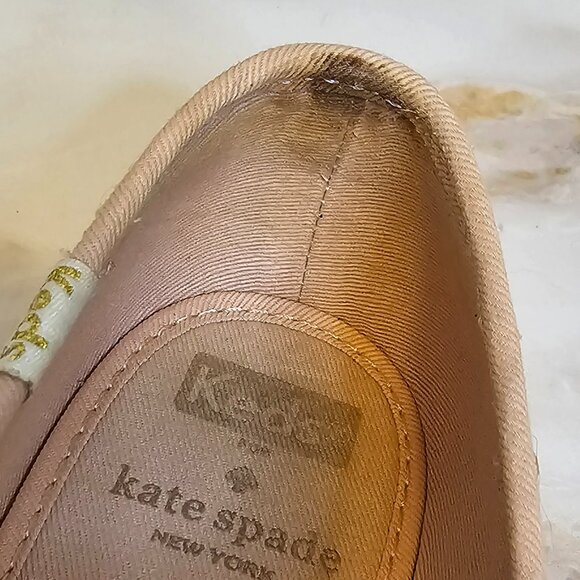 Kate Spade Keds Sneakers with Rose Gold Glitter, Size 8.5 - Picture 7 of 7